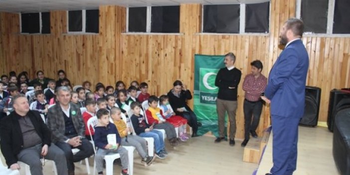 Trabzon Yeşilay çocukları bilinçlendiriyor