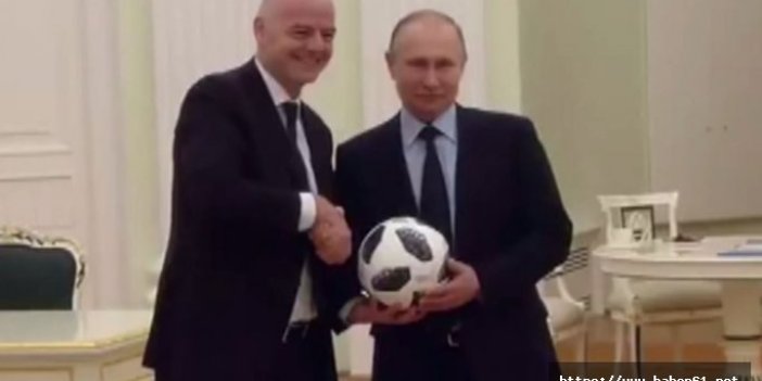 Putin ve Infantino futbol oynadılar