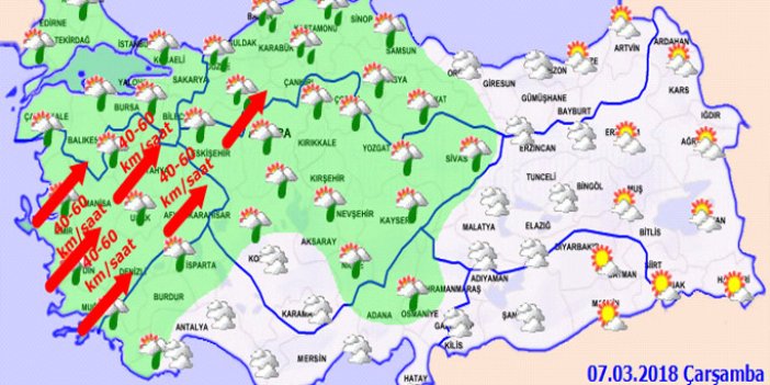 Trabzon'da hava nasıl olacak? 07.03.2018