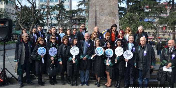 Trabzon Barosu kadın hakları için sokağa çıktı