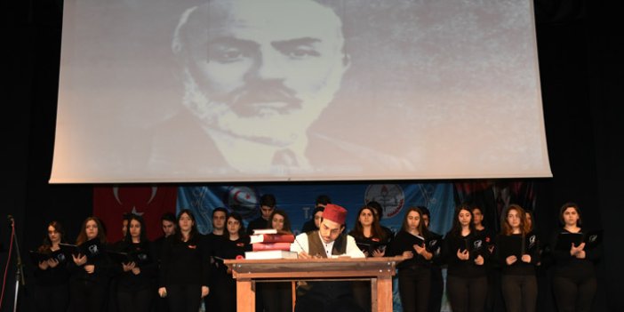 Trabzon'da istiklal Marşı etkinliği