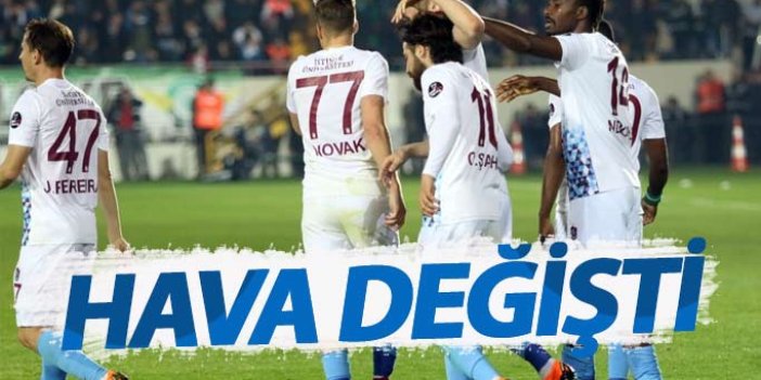 Galibiyet Trabzonspor'un havasını değiştirdi