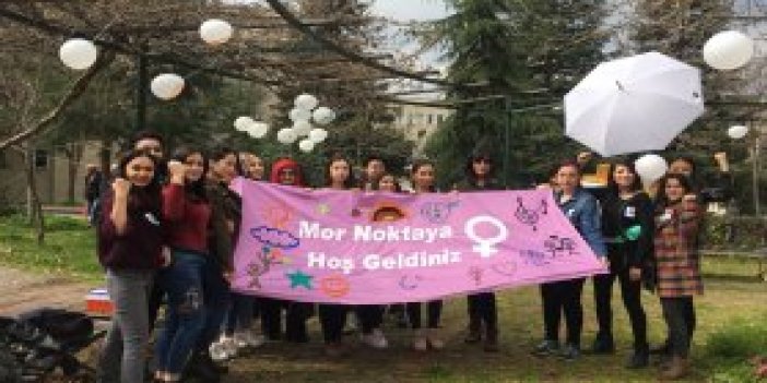 KTÜ'de kadınlar Mor Nokta etkinliğinde buluştu