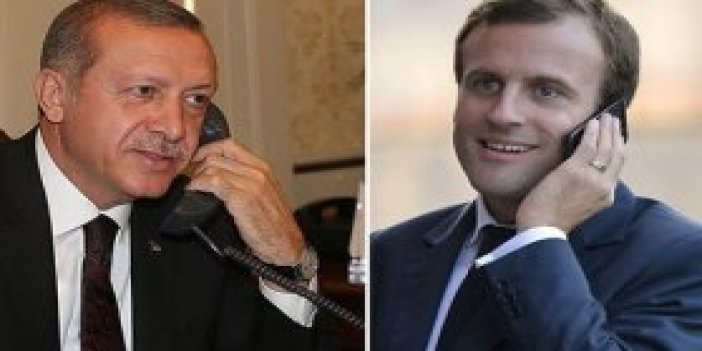 Erdoğan, Macron ile Afrin'i konuştu