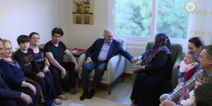 Başbakan Yıldırım, CHP'li aileyi ziyaret etti