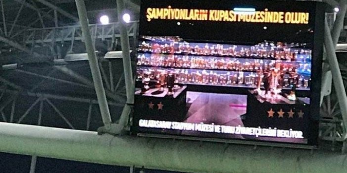 Galatasaray'dan bir skorbord açıklaması daha!