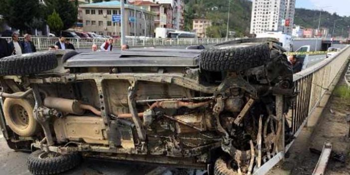 Trabzon plakalı araç kaza yaptı: Ölü var...