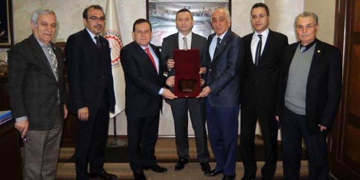 Trabzon'da Başkan Yaman TTSO'yu ziyaret etti
