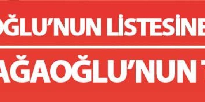 Trabzonspor başkan adayı Ahmet Ağaoğlu'nun tüm listesi