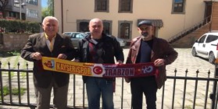 Trabzonspor taraftarından Kayserispor taraftarlarına mesaj