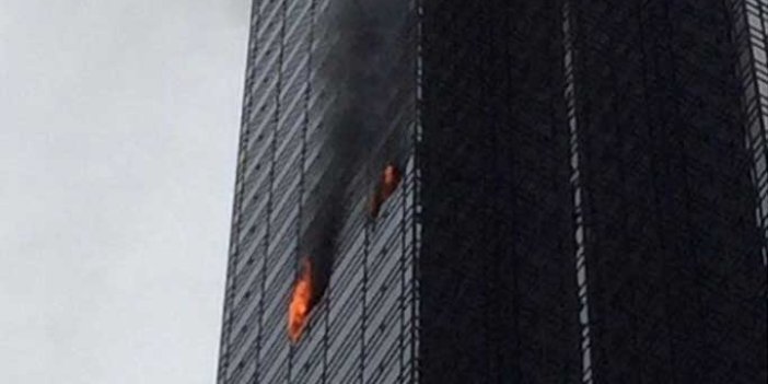 ABD Başkanı Trump’un gökdeleninde yangın 