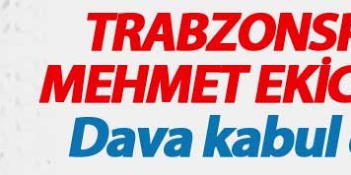 Trabzonspor'a Mehmet Ekici şoku! Dava kabul edildi...