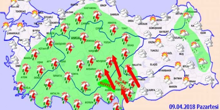Trabzon'da hava nasıl olacak? 09.04.2018