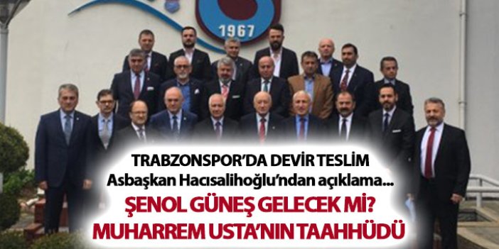Trabzonspor'da devir teslim