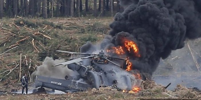 Rusya'da helikopter düştü: 6 ölü