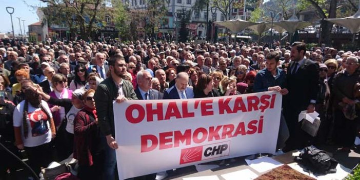 Trabzon'da Ohal eylemi