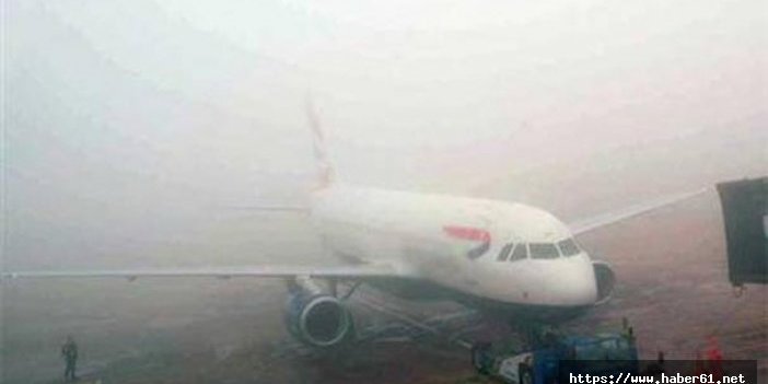 Trabzon'da sisli hava! Uçuşlar iptal edildi