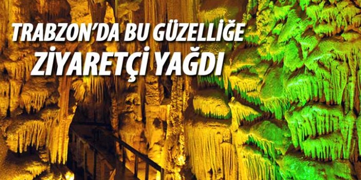Trabzon'da Çal Mağarası'na ziyaretçi yağdı