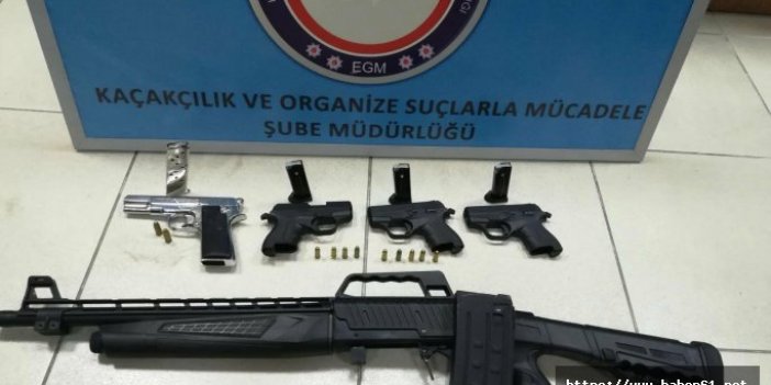 Trabzon'da sosyal medyadan silah satan adamın evi cephanelik çıktı!