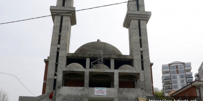 Trabzon'da bu cami 12 yıldır bitirilemedi