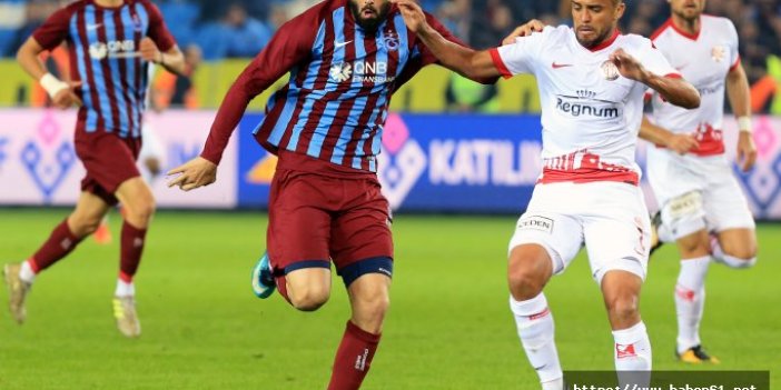 Trabzonspor Antalya karşısına eksik çıkacak