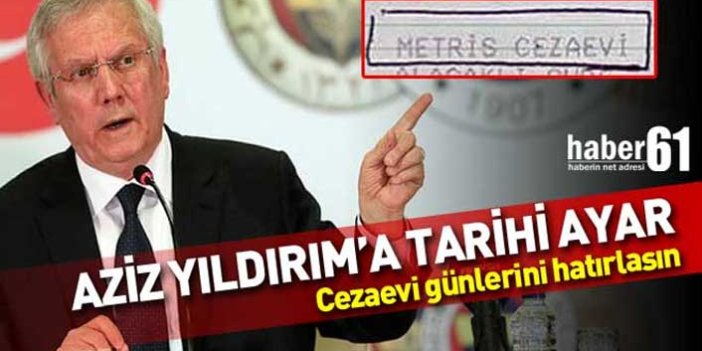 Aziz Yıldırım'a Trabzonsporlulardan Metris ayarı!