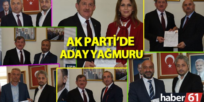 Trabzon'da AK Parti'ye aday yağmuru