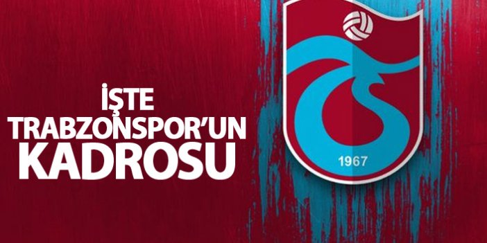 İşte Trabzonspor'un Antalya 11'i