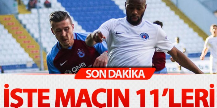 Trabzonspor Kasımpaşa maç kadroları açıklandı