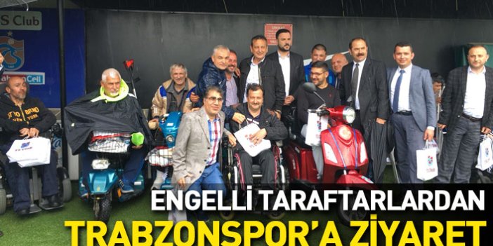 Engelli taraftarlardan Trabzonspor'a ziyaret