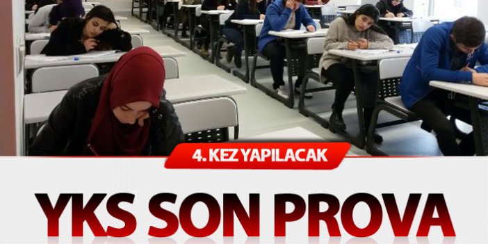 Trabzon'da YKS'de son prova