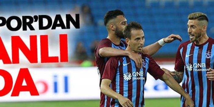 Trabzonspor'dan 3 puanlı veda