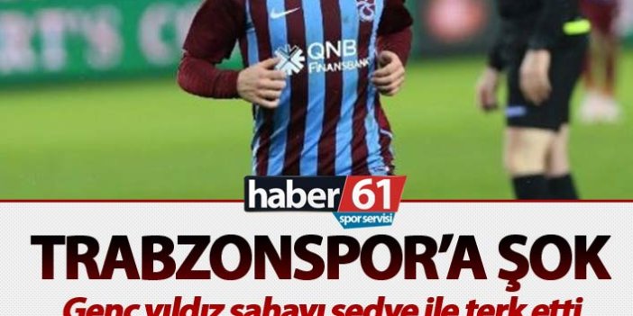 Trabzonsporlu oyuncu sahayı sedye ile terk etti