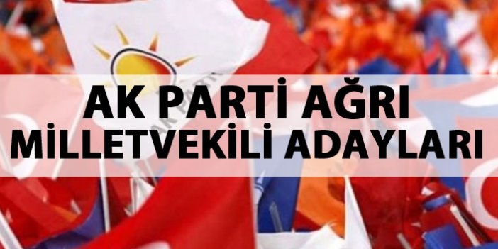 AK Parti Ağrı milletvekili adayları listesi...