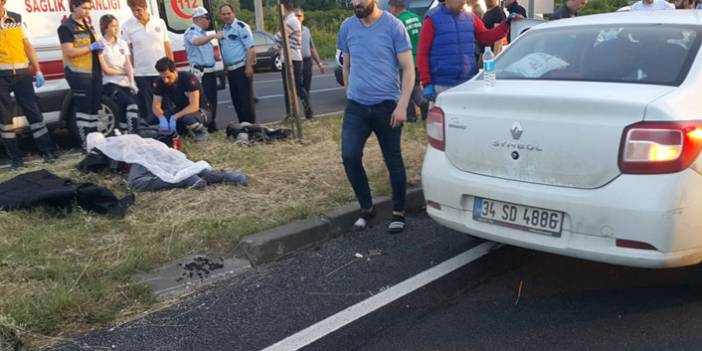 Samsun'da otomobil motosiklete çarptı: 1 ölü. 21 Mayıs 2018