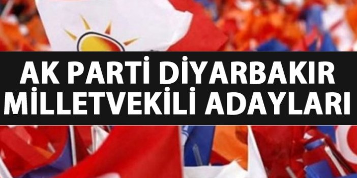 Diyarbakır AK Parti milletvekili adayları listesi...
