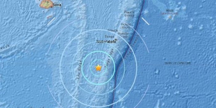 Fiji'de 5,2 büyüklüğünde deprem