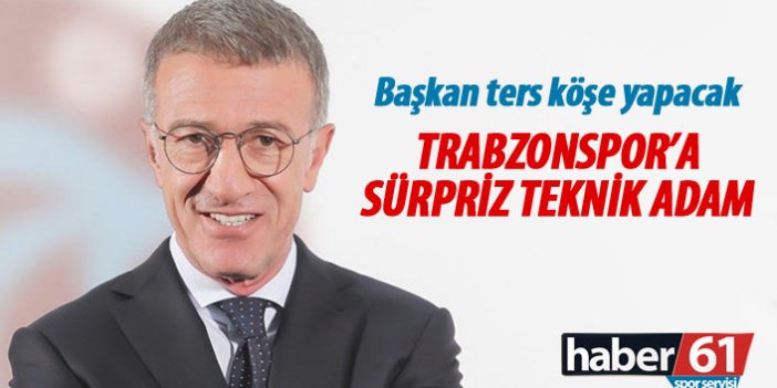 Trabzonspor'a sürpriz teknik adam!