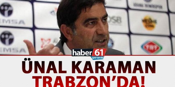 Trabzonspor'un yeni teknik direktörü Ünal Karaman Trabzon’da