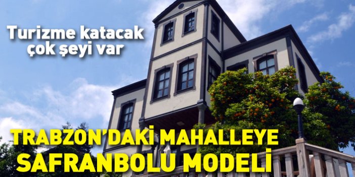 Trabzon'daki mahalleye 'Safranbolu' modeli