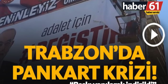 Trabzon'da pankart krizi