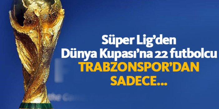 Süper Lig'den Dünya Kupası'na 22 futbolcu