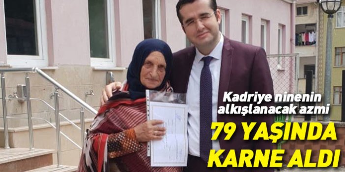 Trabzon'da Kadriye nine karne aldı