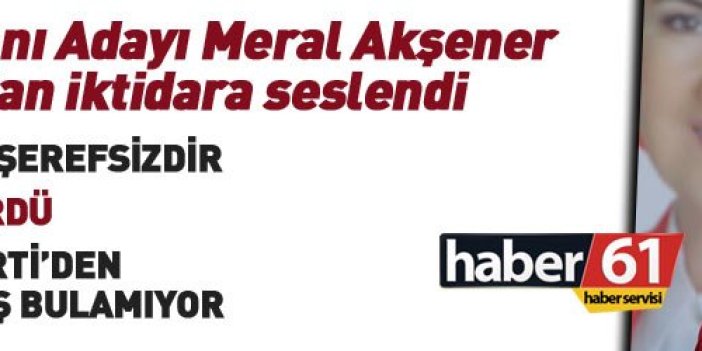 Meral Akşener Trabzon'da Başbakan'a seslendi: FETÖ'cüysem talimat verin tutuklasınlar beni