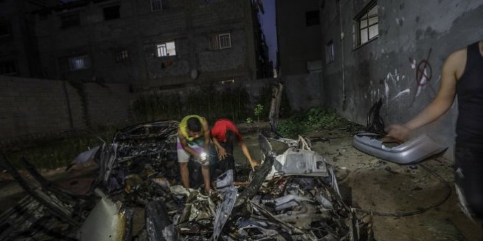 İsrail savaş uçakları Gazze’yi bombaladı 