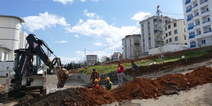 Trabzon'da o mahalleye gaz arzı sağlandı