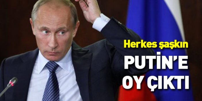 Seçimde bir garip olay... Sandıktan Vladimir Putin'e oy çıktı