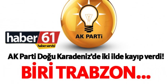 AK Parti Trabzon’da eksildi!