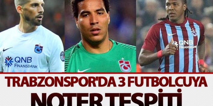 Trabzonspor'da 3 futbolcuya noter tespiti
