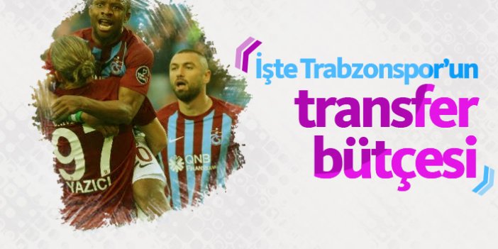 İşte Trabzonspor'un transfer bütçesi
